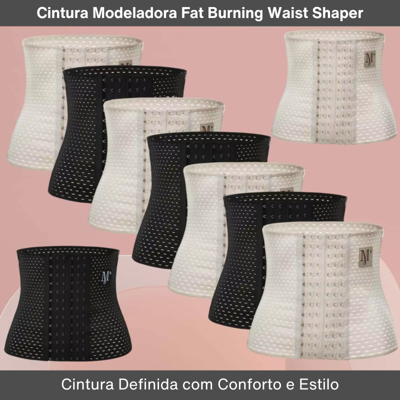 Cintura Modeladora Fat Burning Waist Shaper – Cintura Definida com Conforto e Estilo